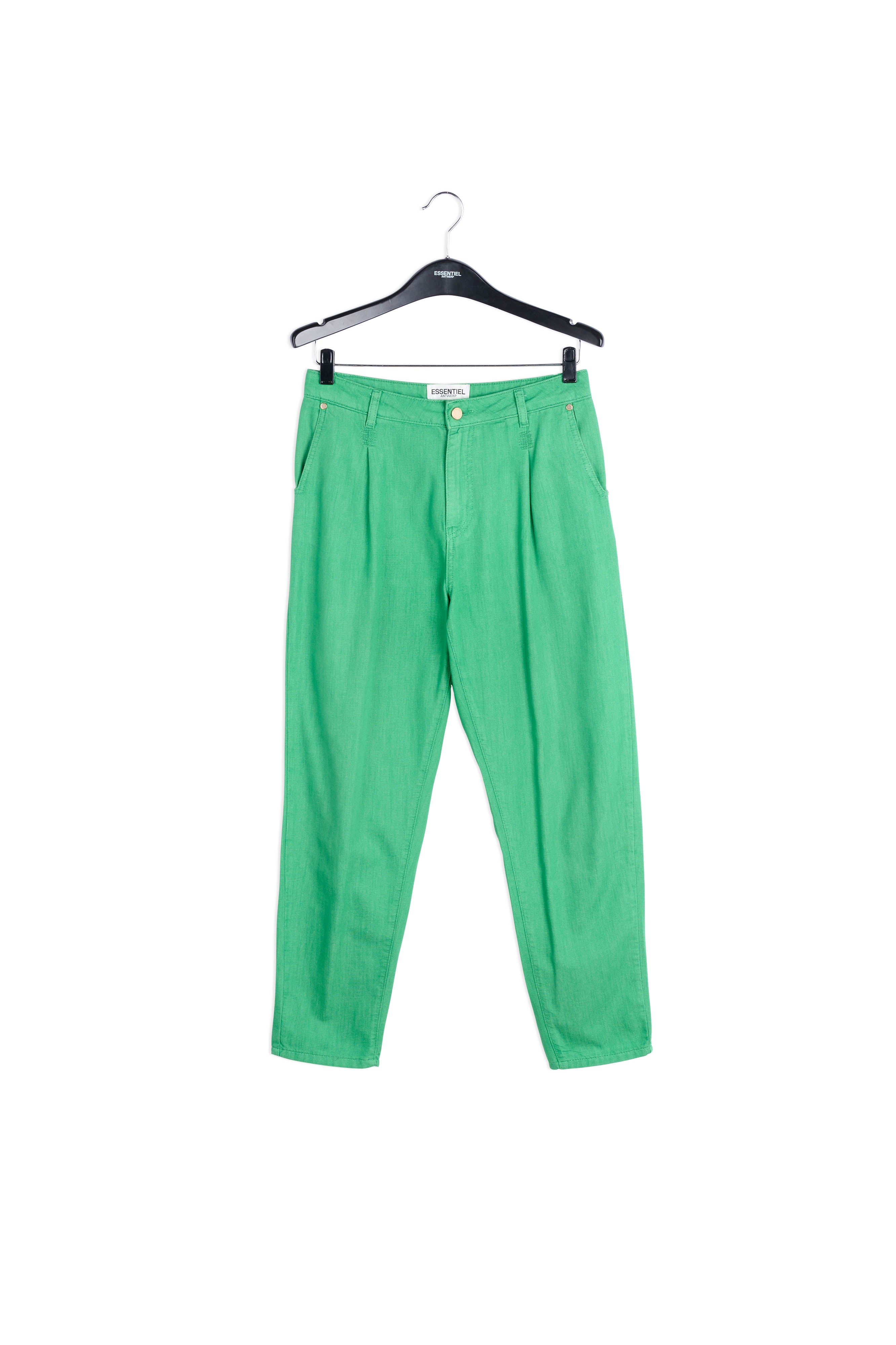 Green loose-fit denim pants RE—SSENTIEL | Essentiel second hand