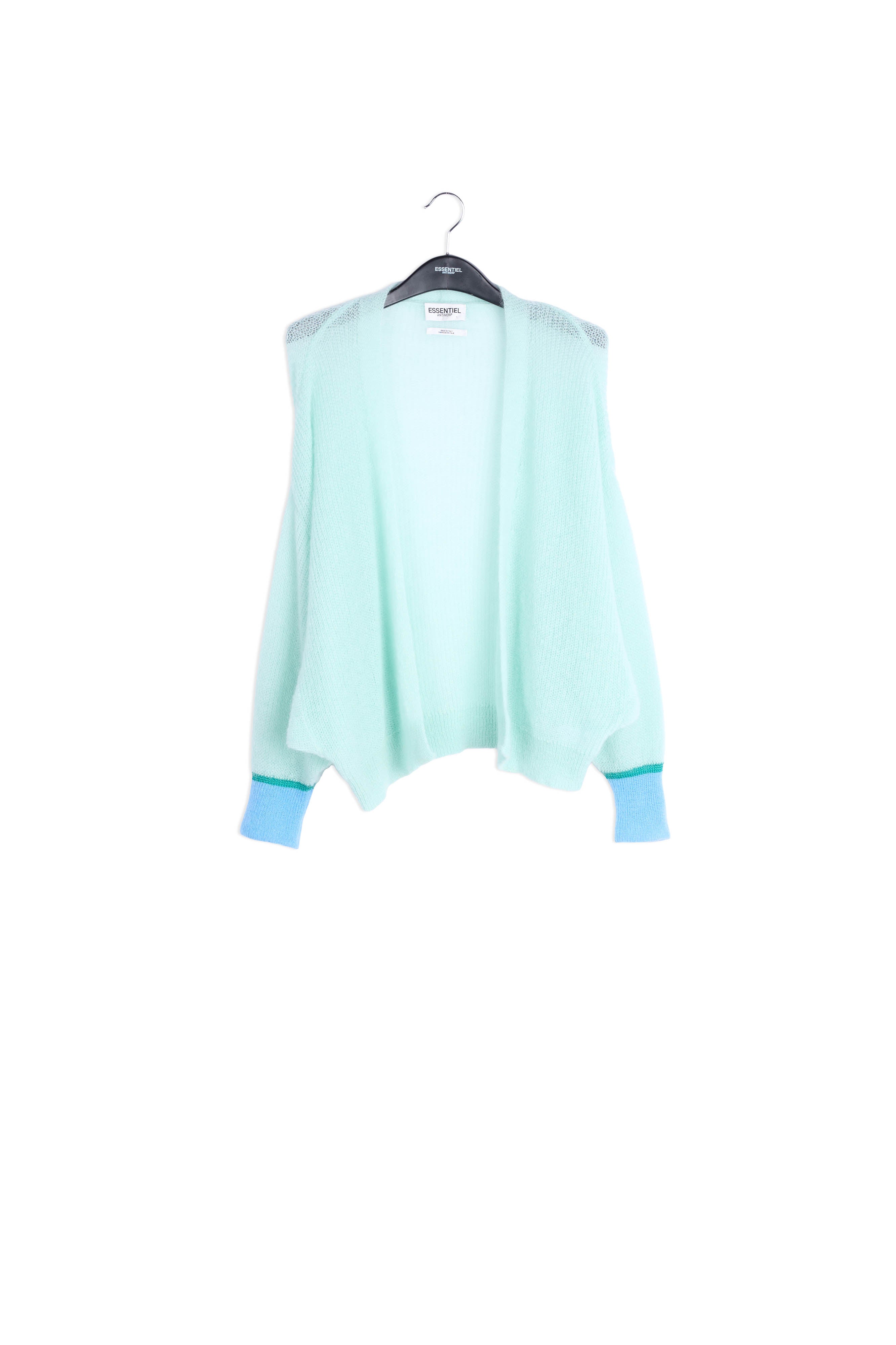 Light blue mohair-blend cardigan RE—SSENTIEL | Essentiel second hand