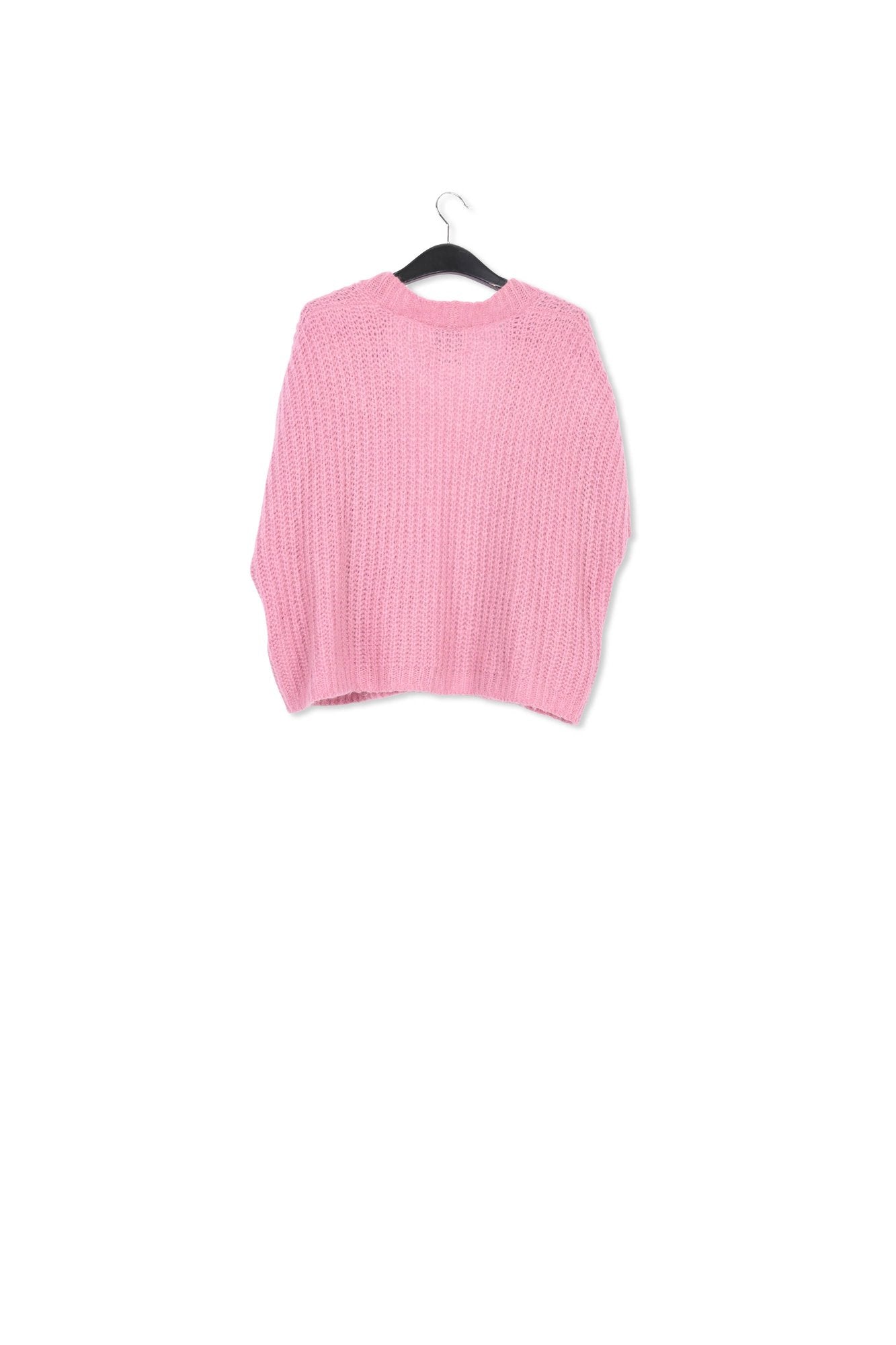 Pink mohair-blend cardigan RE—SSENTIEL | Essentiel second hand