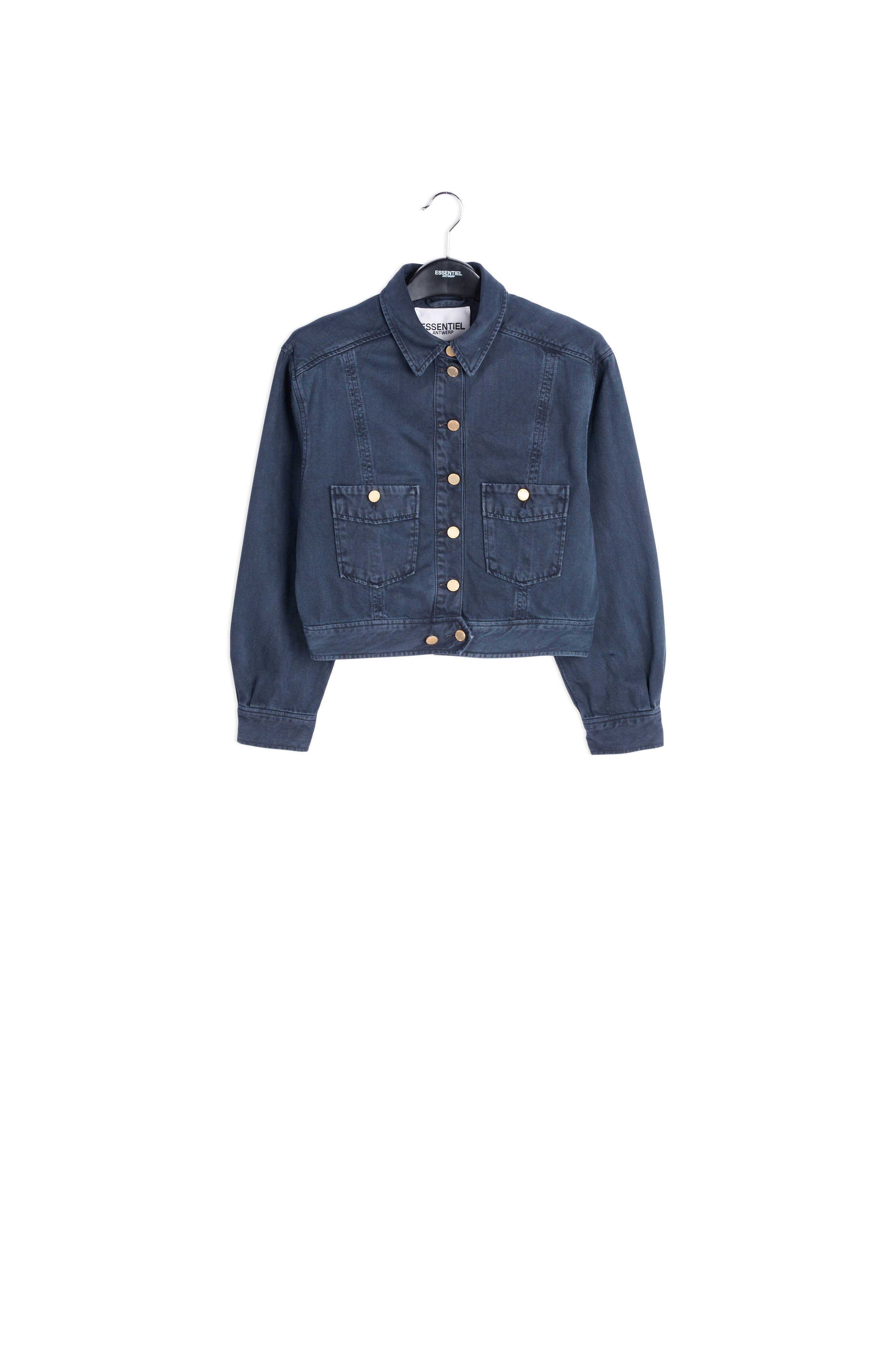 Black denim jacket RE—SSENTIEL | Essentiel second hand