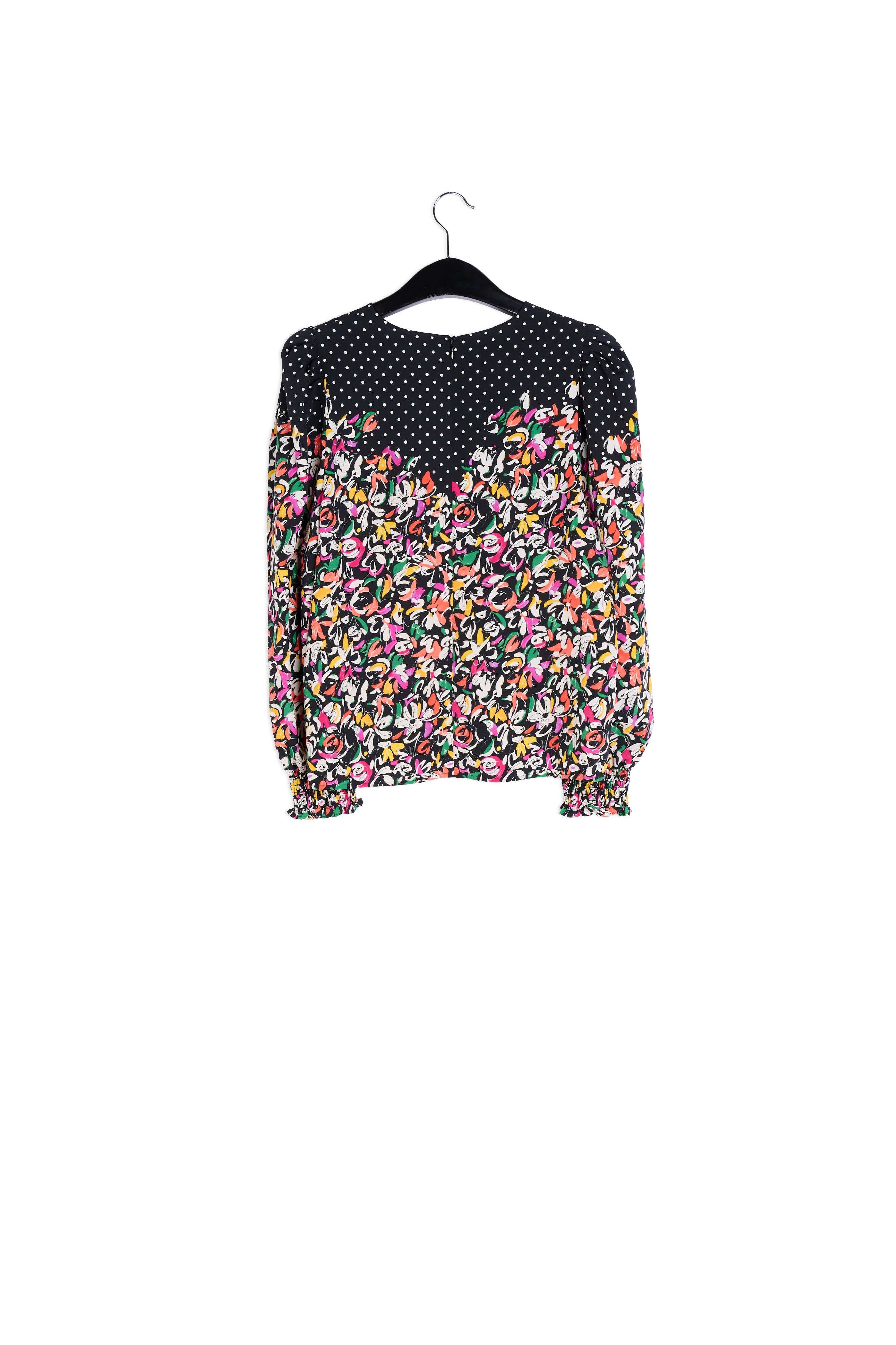 Colorful floral and polka-dot mixed-print top RE—SSENTIEL | Essentiel second hand