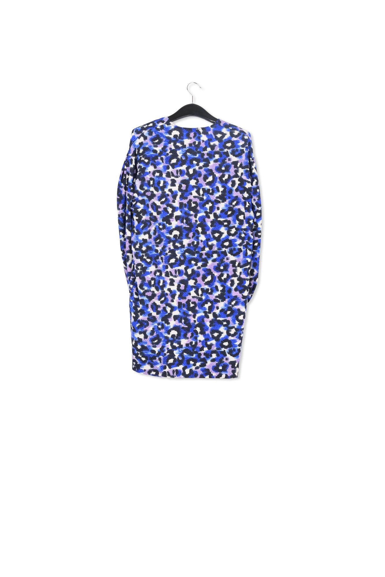 Blue and lilac leopard print mini dress RE—SSENTIEL | Essentiel second hand