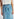 Blue high-waisted denim a-line skirt Faume - seconde main