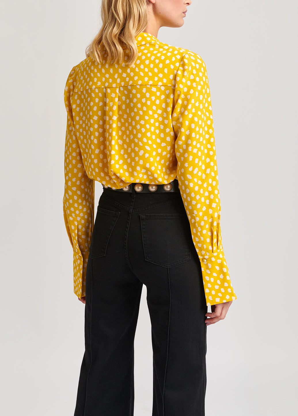 Yellow polka dot shirt RE—SSENTIEL | Essentiel second hand