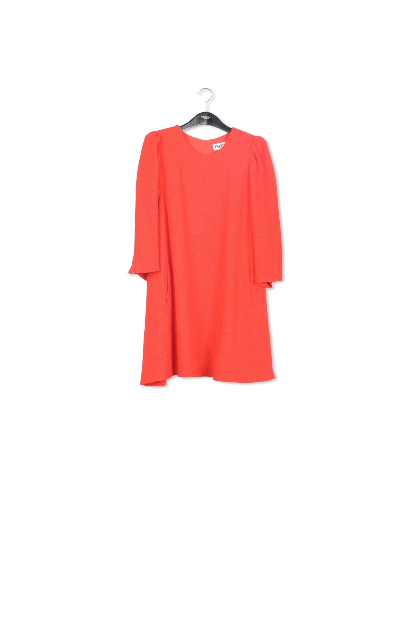 Red mini dress with trumpet sleeves RE—SSENTIEL | Essentiel second hand