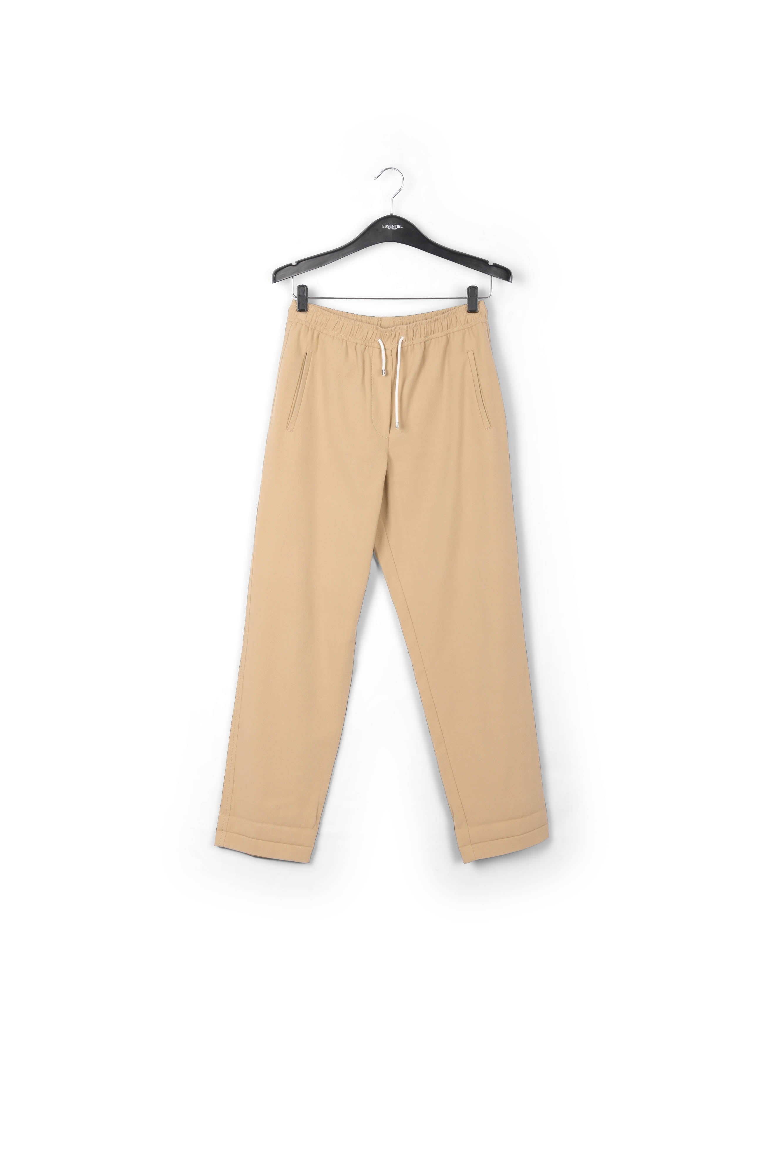 Beige cotton tapered pants RE—SSENTIEL | Essentiel second hand