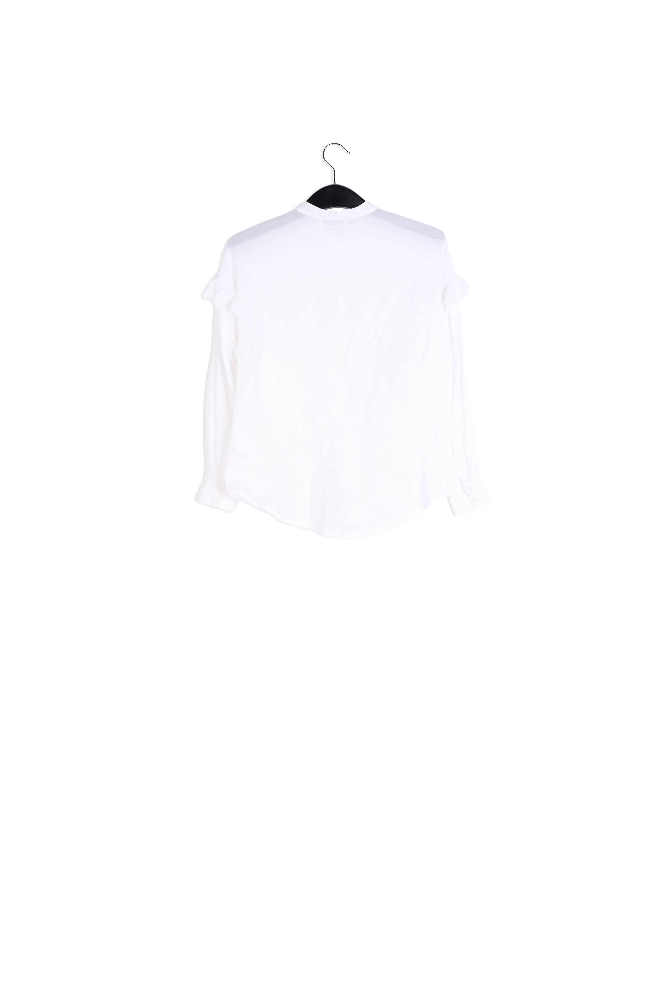 Ruffled off white shirt RE—SSENTIEL | Essentiel second hand