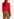 Red cable-knitted turtleneck sweater Faume - seconde main