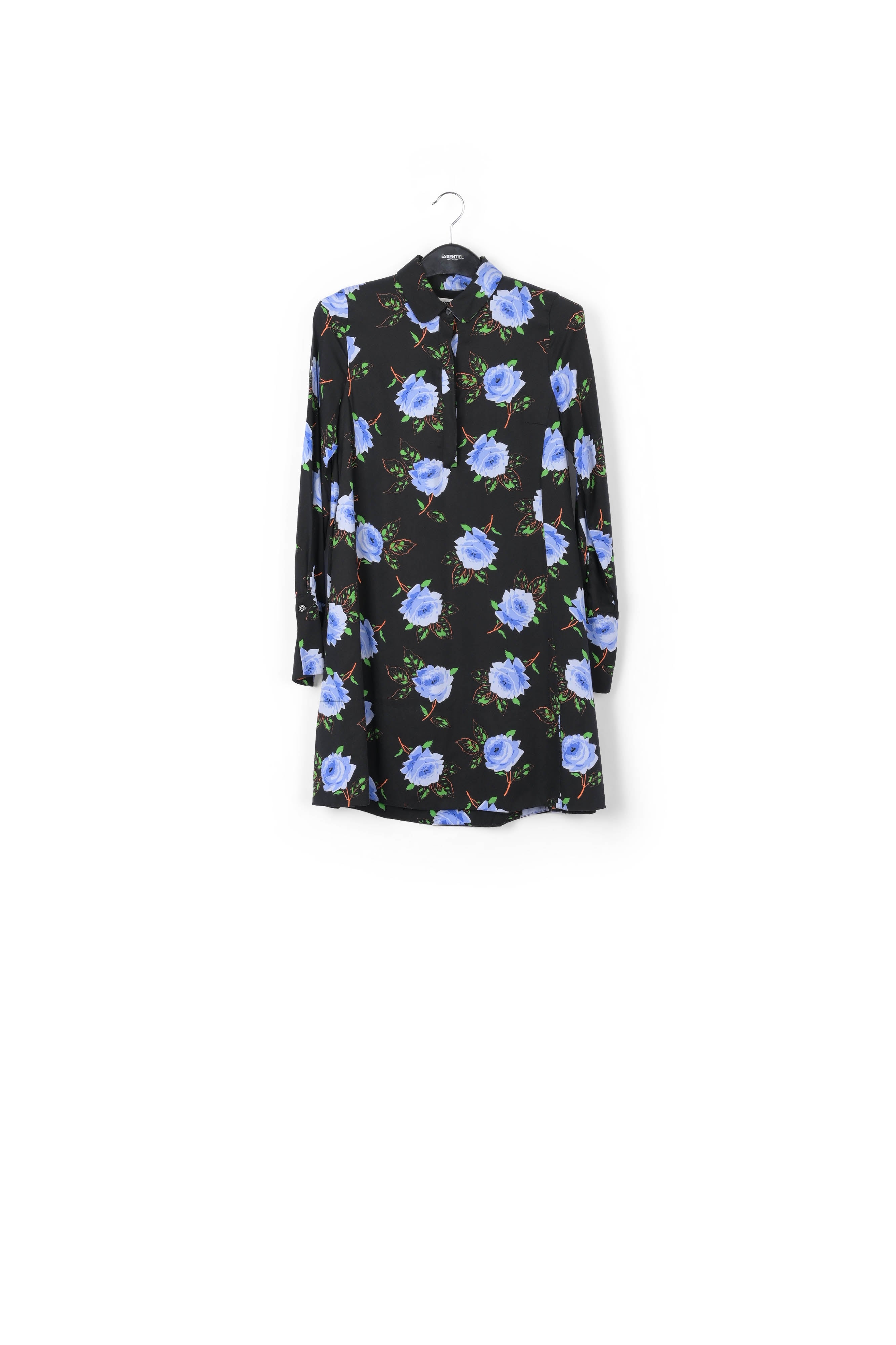 A-line dress with dark floral print RE—SSENTIEL | Essentiel second hand