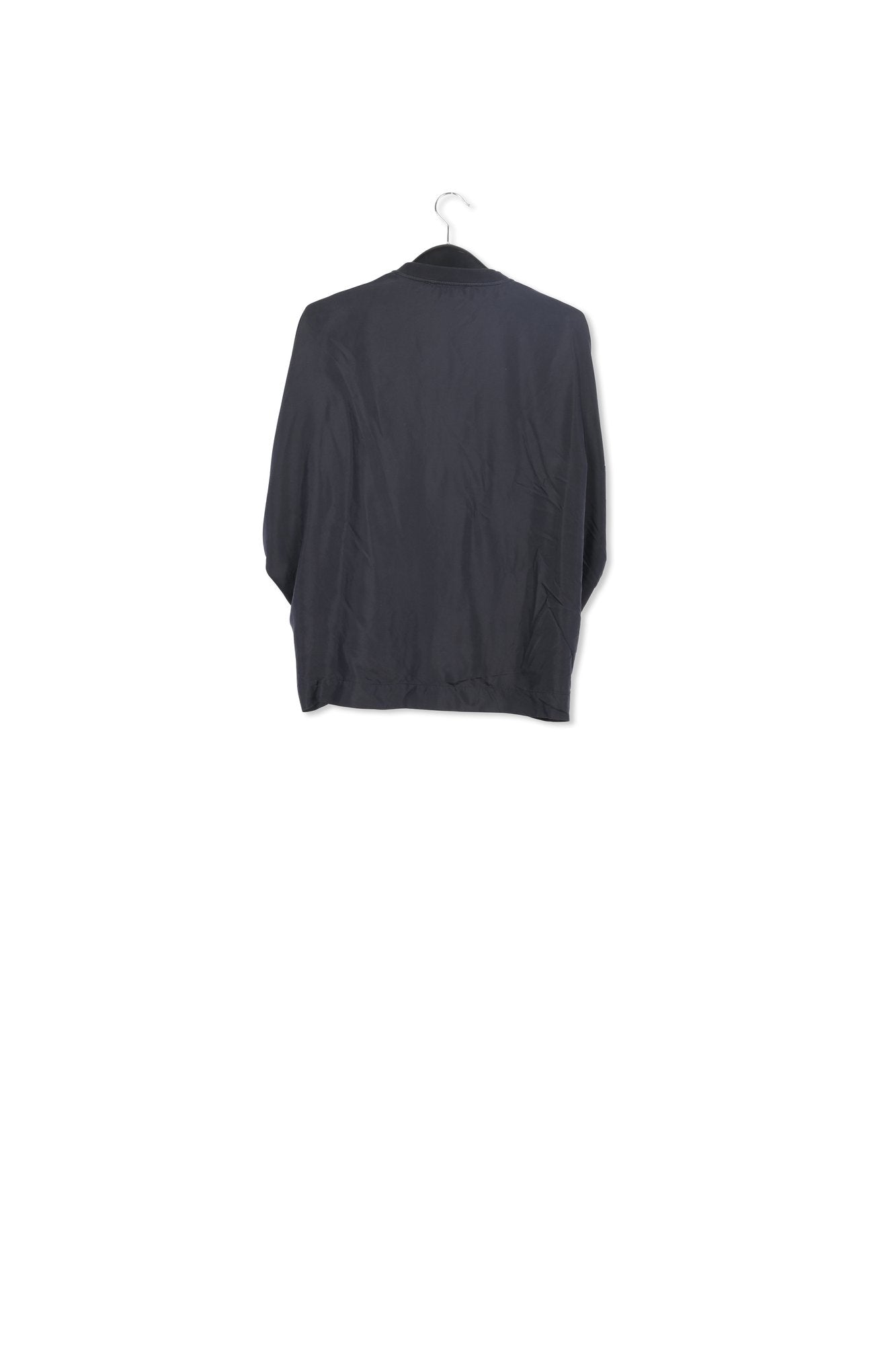 Black T-shirt with silk back panel RE—SSENTIEL | Essentiel second hand