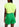 T-shirt en coton bio jaune fluo avec texte Faume - seconde main