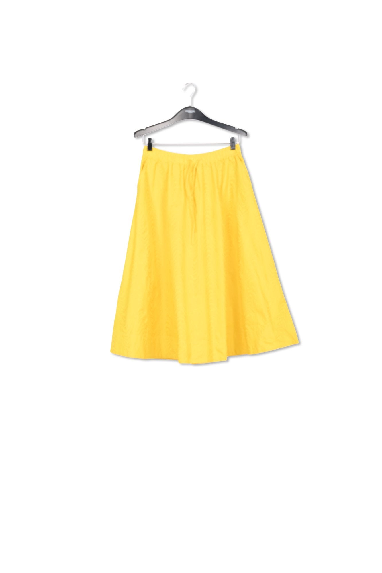 Yellow jacquard a-line skirt RE—SSENTIEL | Essentiel second hand