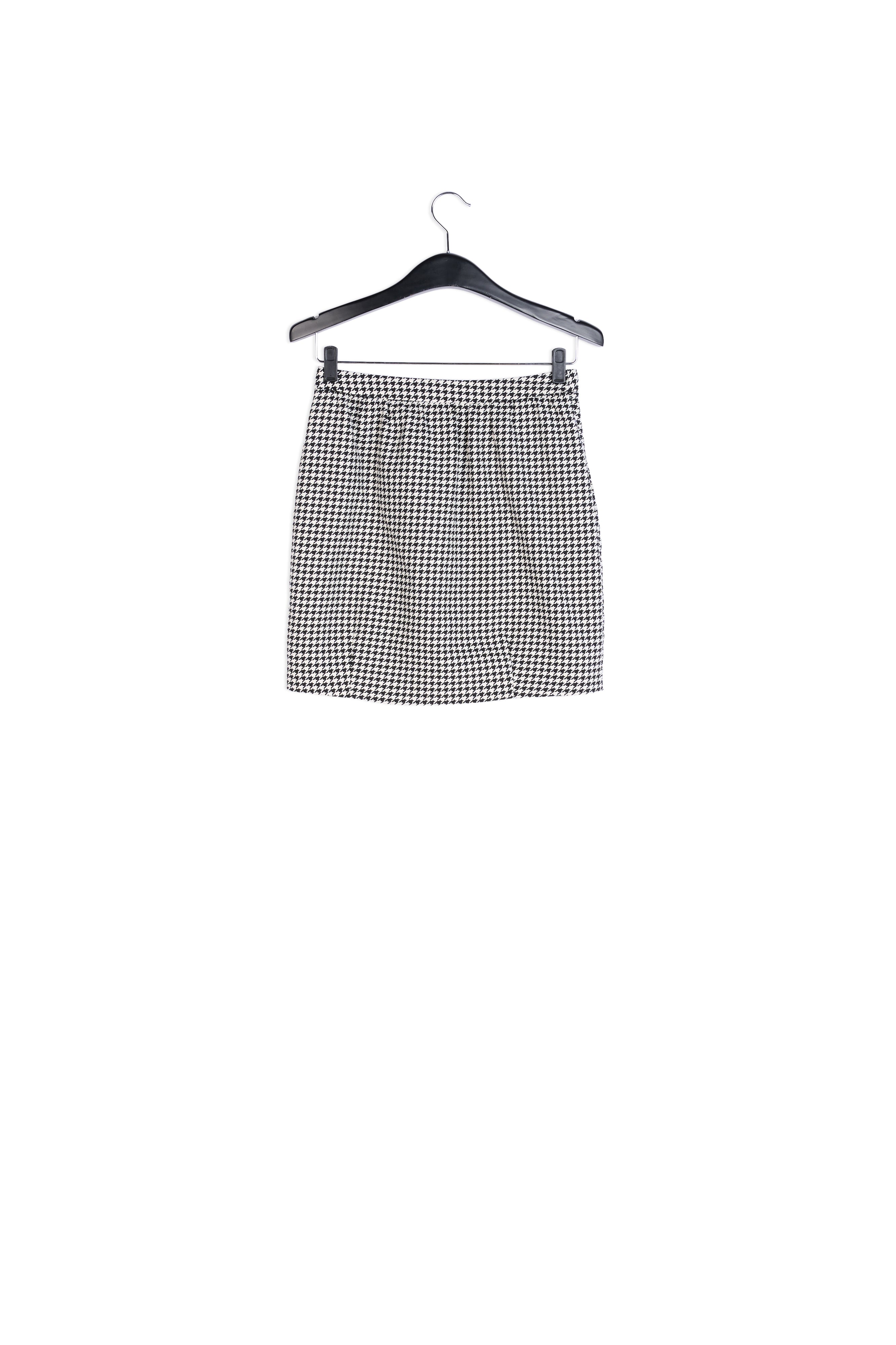 Black and white tulip mini skirt RE—SSENTIEL | Essentiel second hand