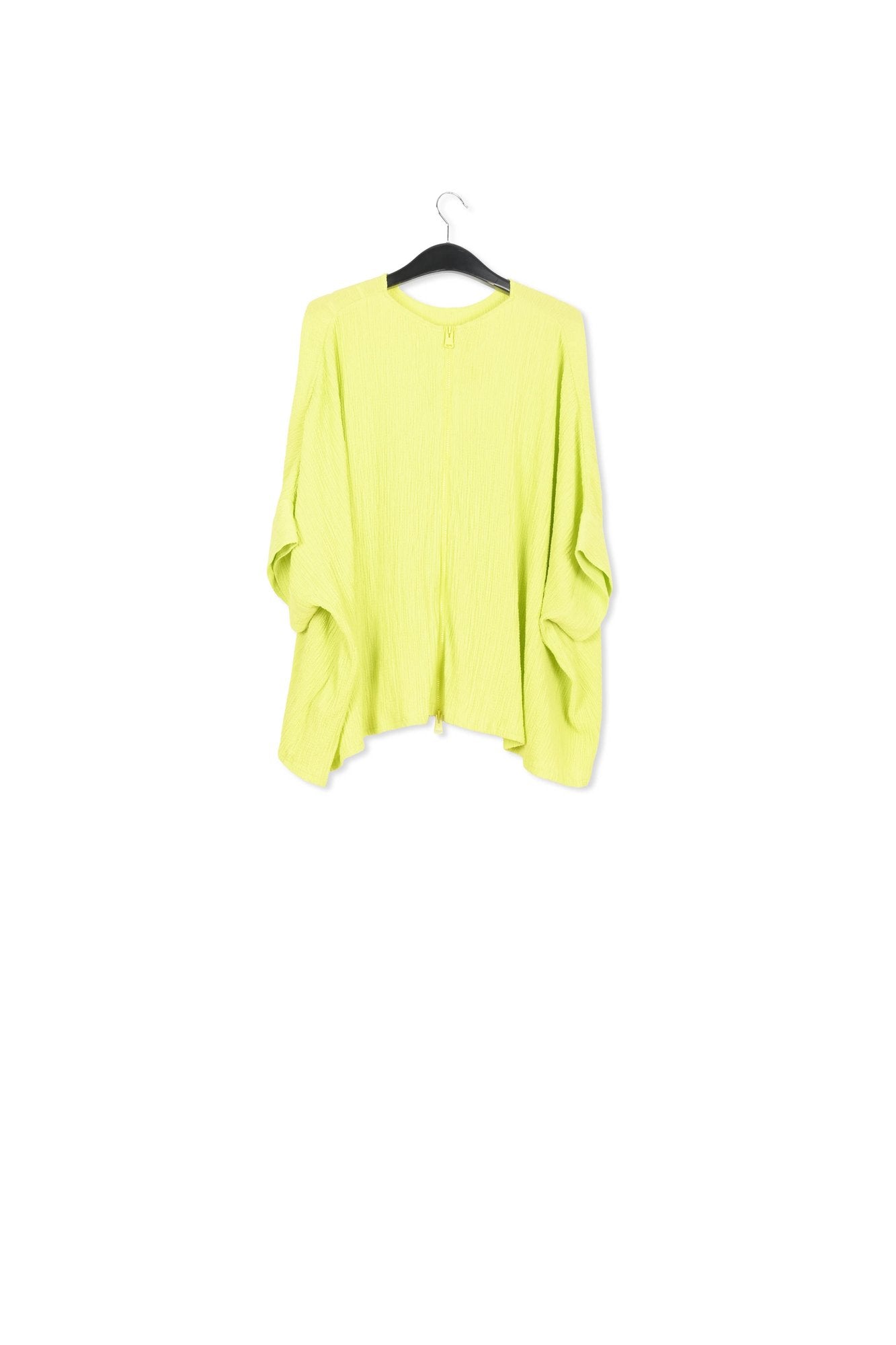 Top oversize en cloqué vert citron RE—SSENTIEL | Essentiel second hand