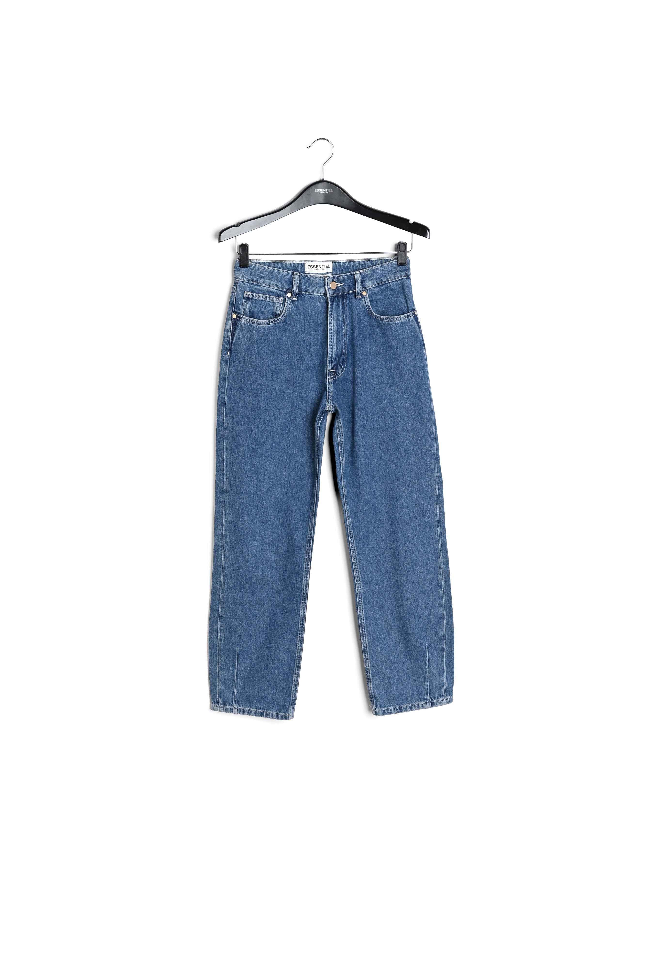 Blauwe enkeljeans met hoge taille RE—SSENTIEL | Essentiel second hand