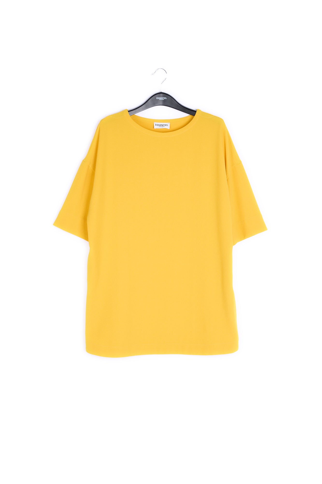 Yellow straight cut mini dress RE—SSENTIEL | Essentiel second hand