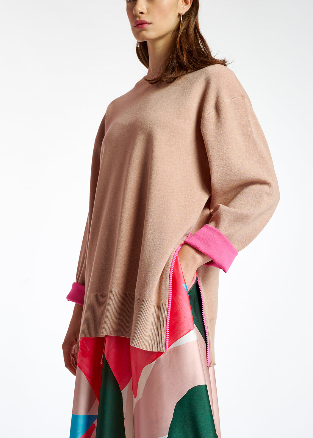 Vintage roze trui met boxy snit RE—SSENTIEL | Essentiel second hand