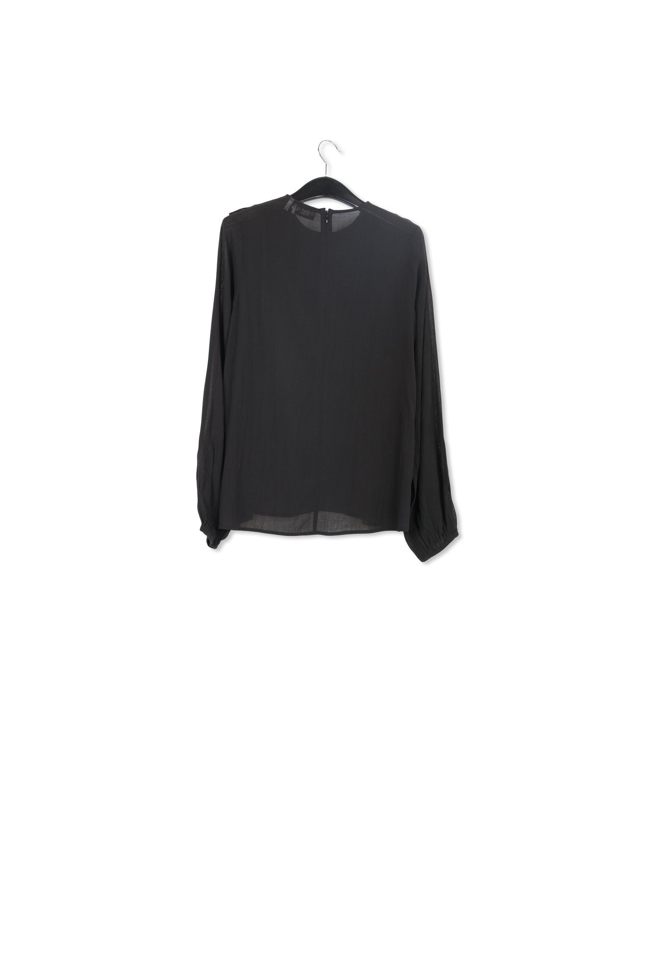 Top noir avec ruches et paillettes RE—SSENTIEL | Essentiel second hand