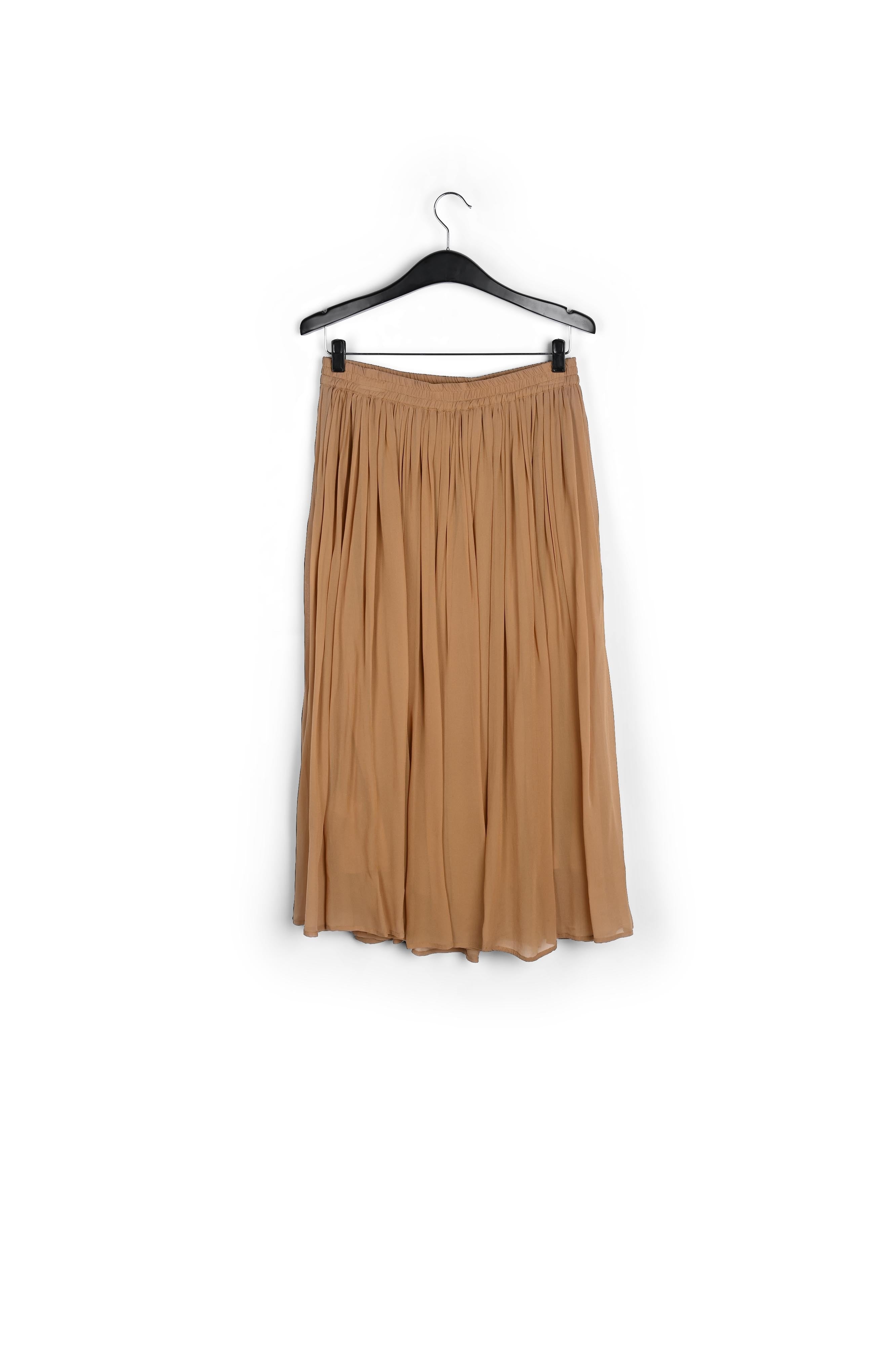 Tan maxi-lenght skirt RE—SSENTIEL | Essentiel second hand