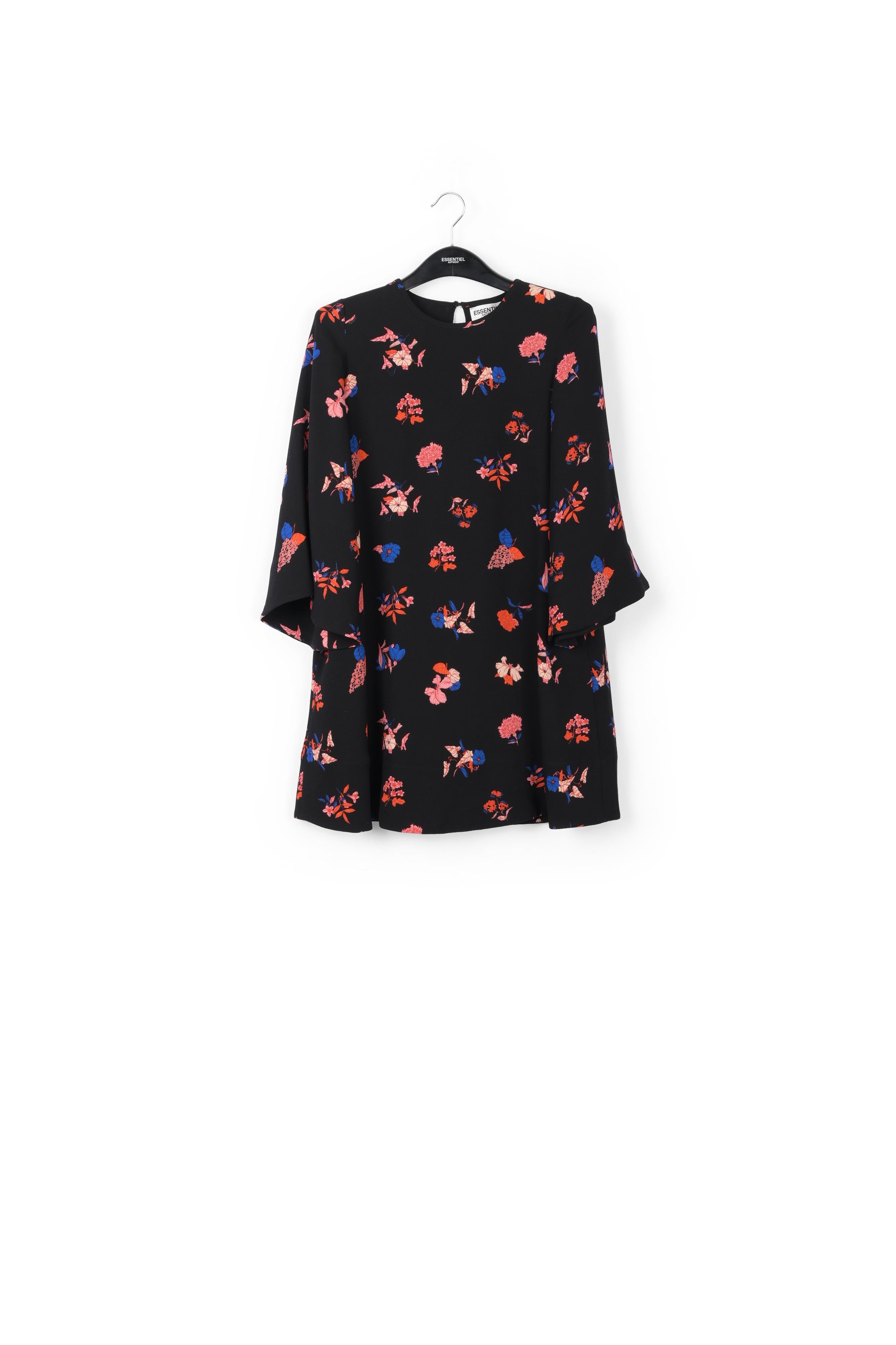 Mini robe en blanc cassé avec manches évasées RE—SSENTIEL | Essentiel second hand