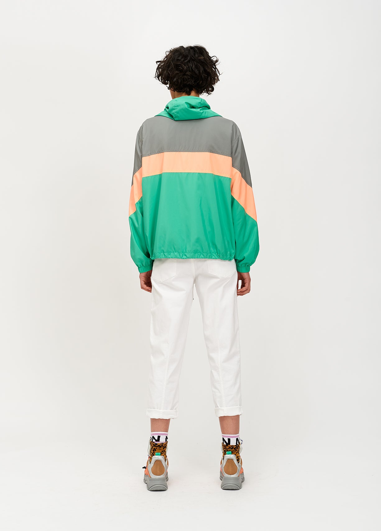 Green, grey and peach track jacket RE—SSENTIEL | Essentiel second hand