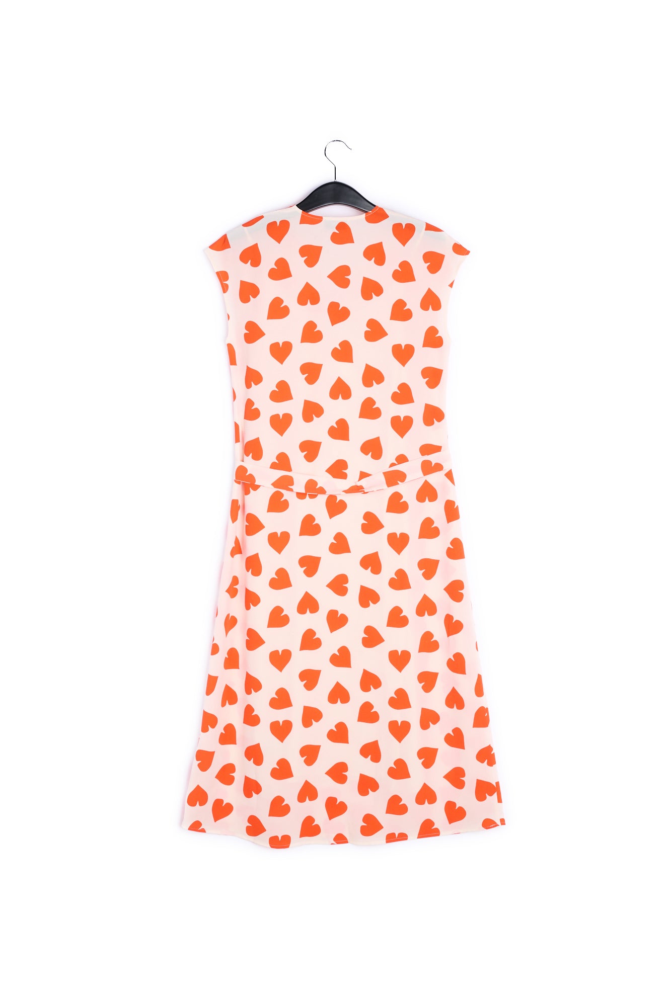 Red heart print summer dress RE—SSENTIEL | Essentiel second hand