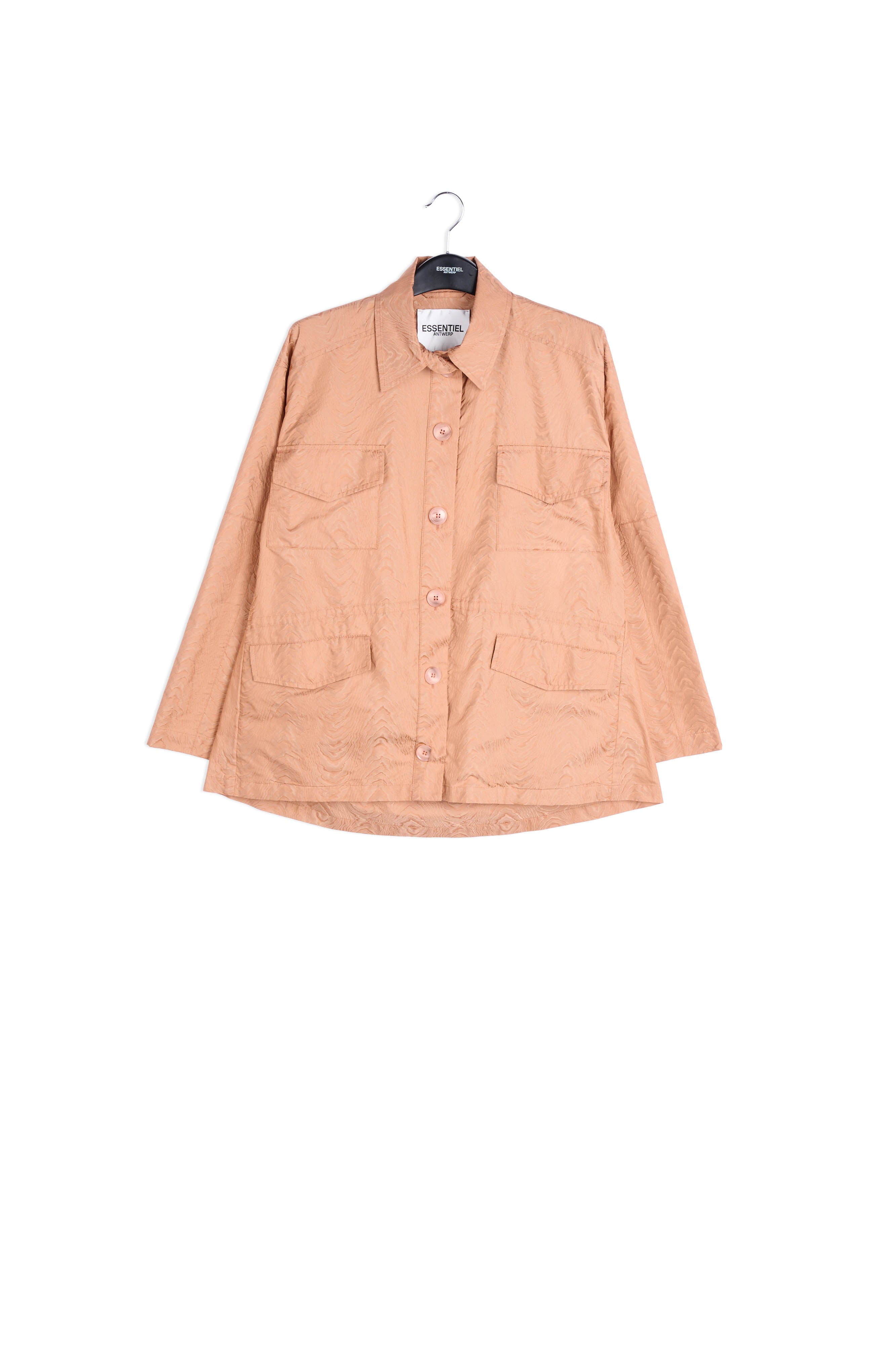 Veste en jacquard brune RE—SSENTIEL | Essentiel second hand