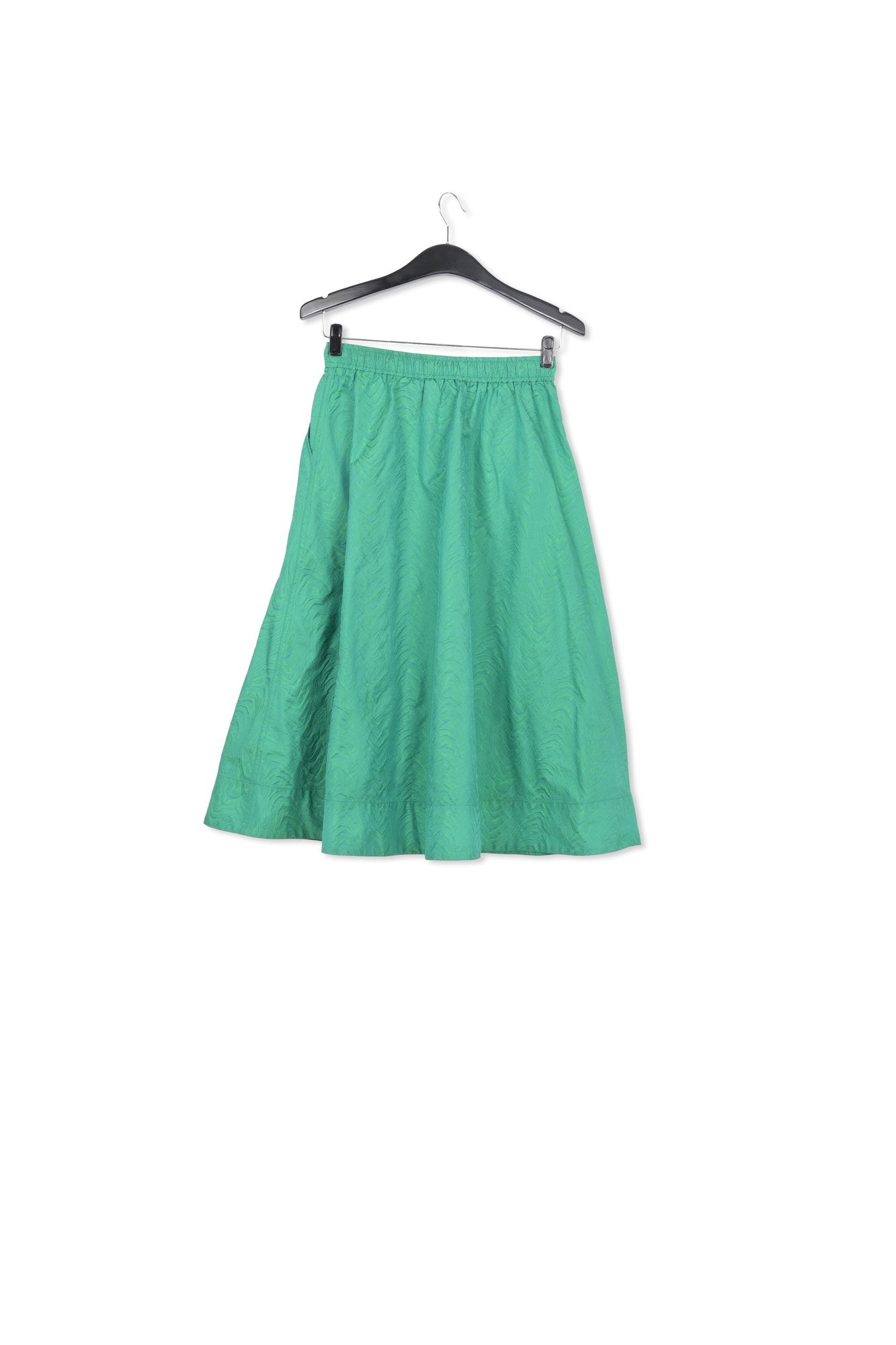 Green jacquard a-line skirt RE—SSENTIEL | Essentiel second hand