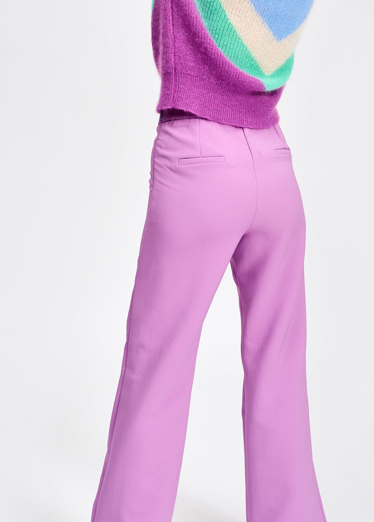 Paarse klassieke broek RE—SSENTIEL | Essentiel second hand