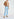 Light blue cotton-corduroy flared-fit pants Faume - seconde main