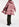 Vintage roze donsjas met kap Faume - seconde main