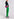 Green loose-fit denim pants Faume - seconde main