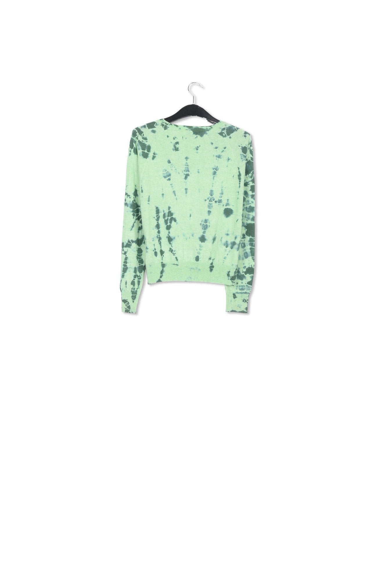 Pull tie-dye vert menthe et vert foncé RE—SSENTIEL | Essentiel second hand