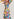 Multicolored graphic striped belted midi dress Faume - seconde main