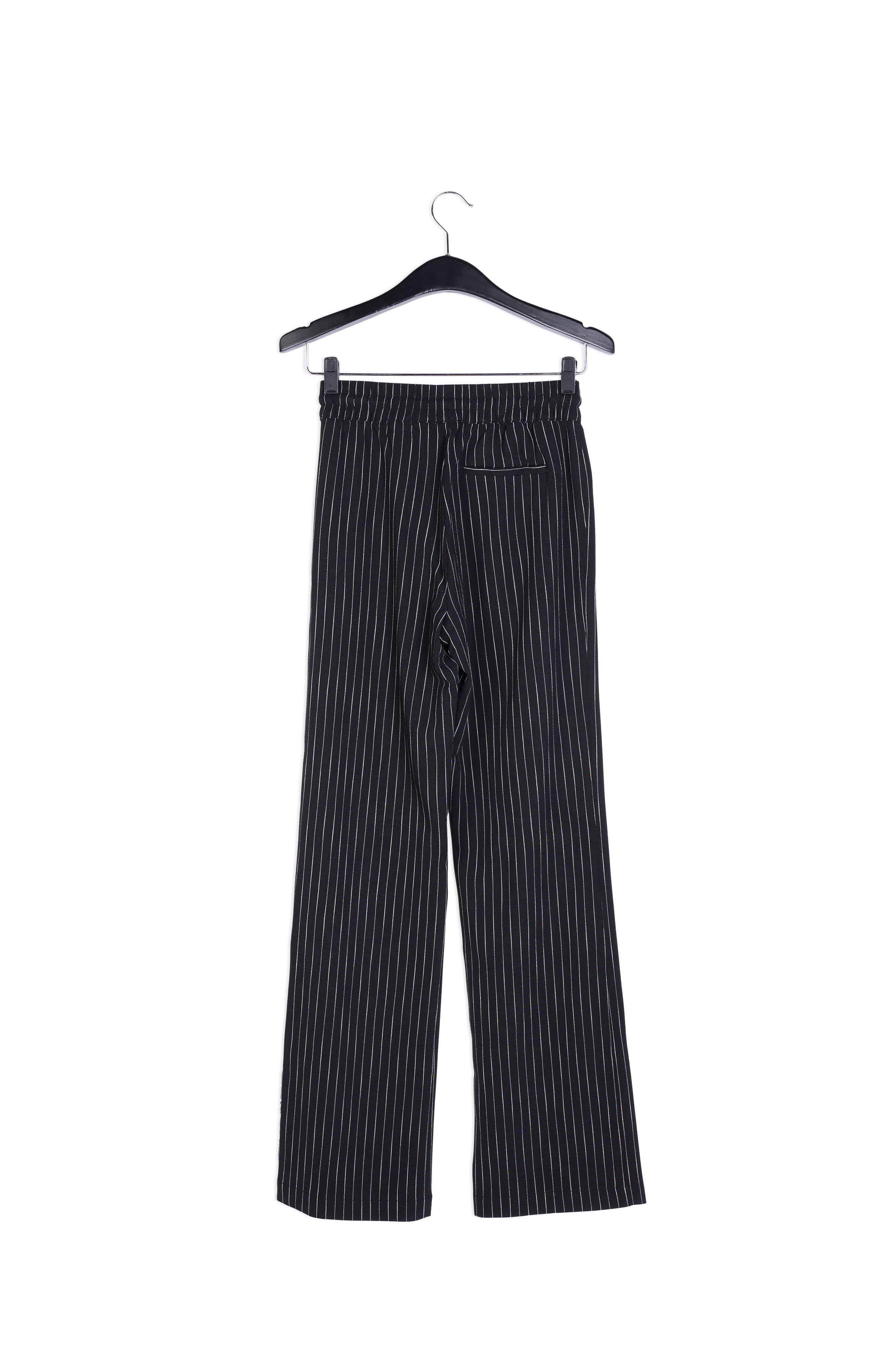 Pantalon noir à fines rayures RE—SSENTIEL | Essentiel second hand
