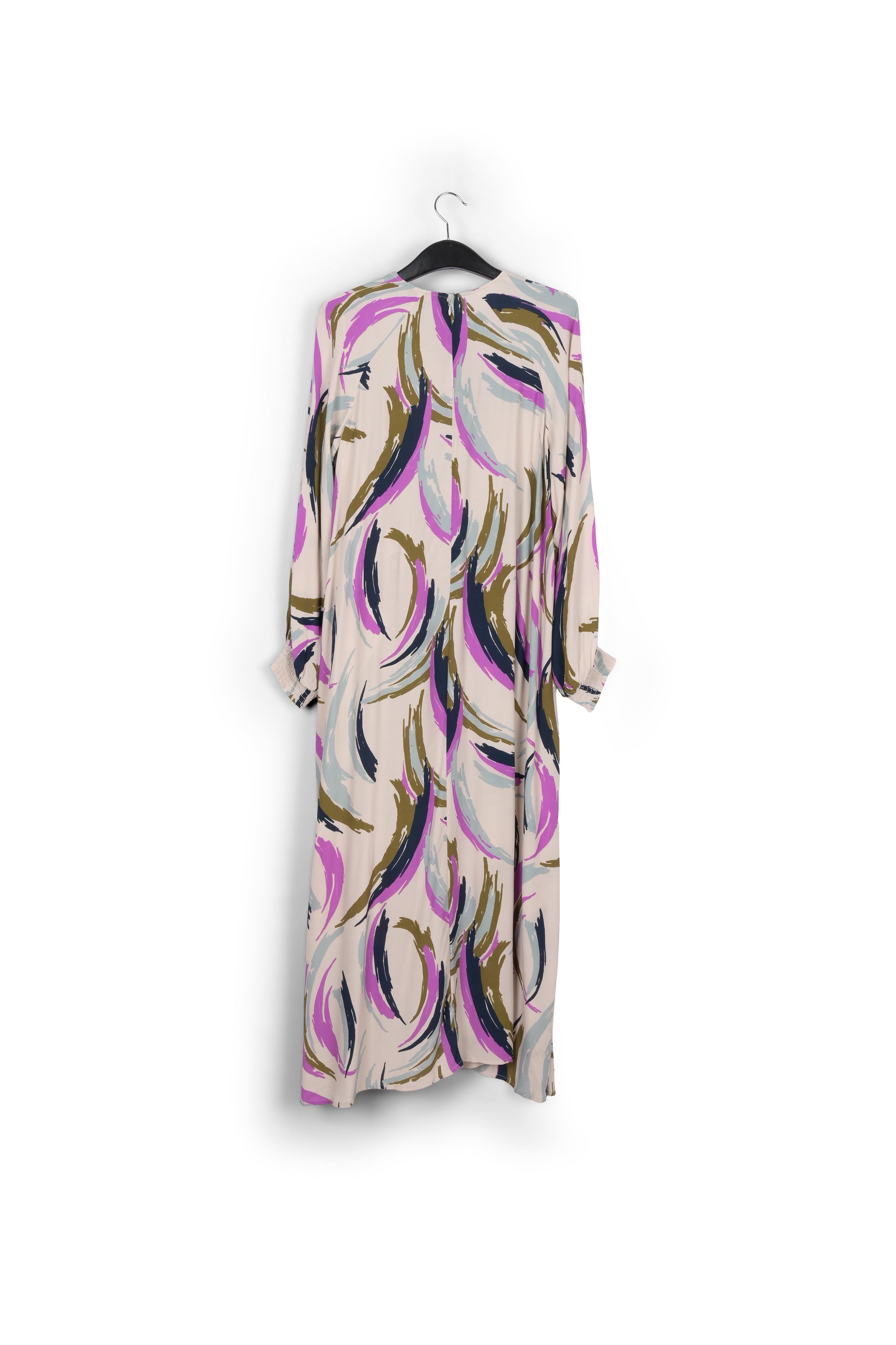 Robe midi à imprimé abstrait multicolore RE—SSENTIEL | Essentiel second hand