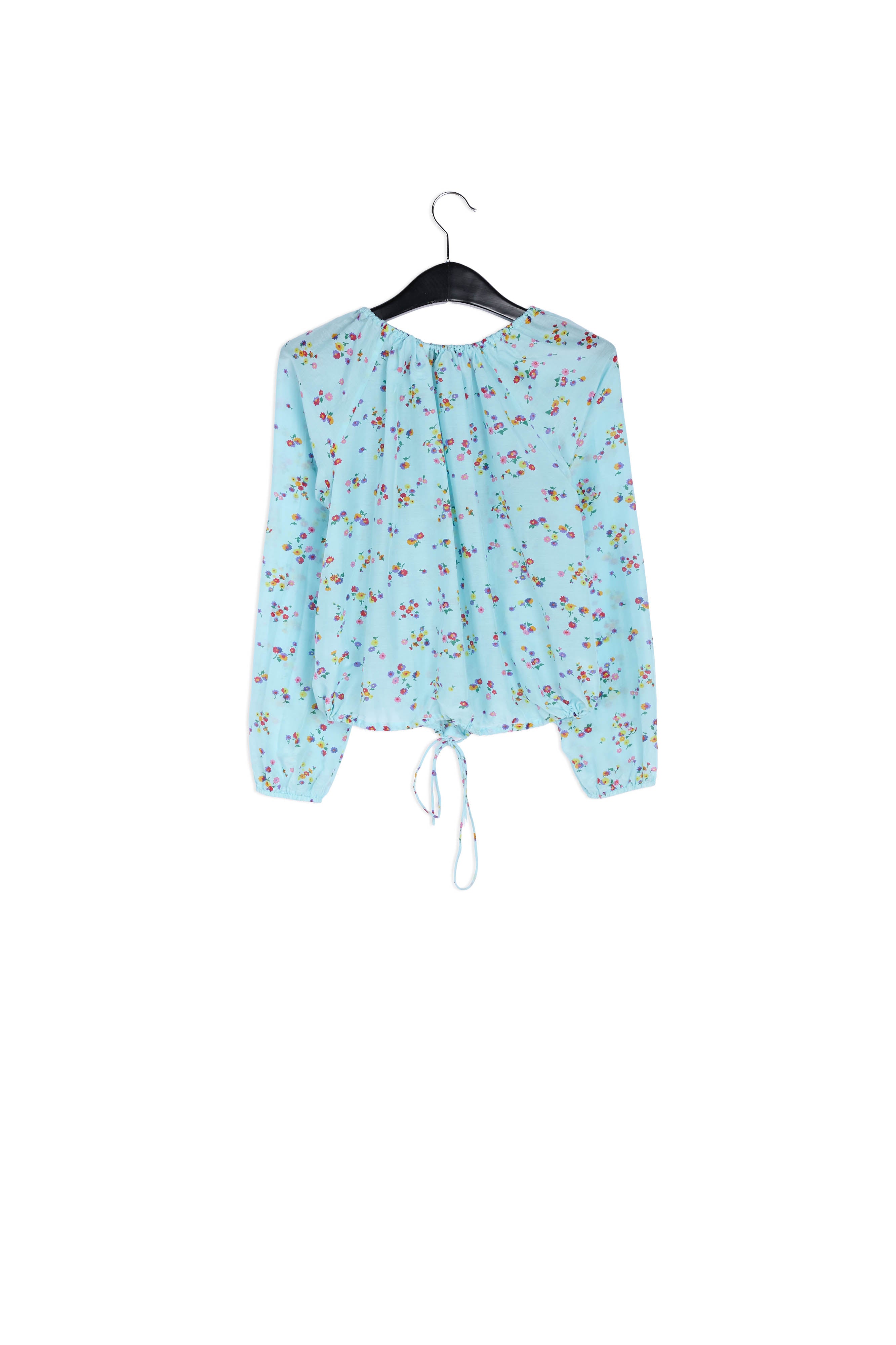 Light blue floral blouse RE—SSENTIEL | Essentiel second hand