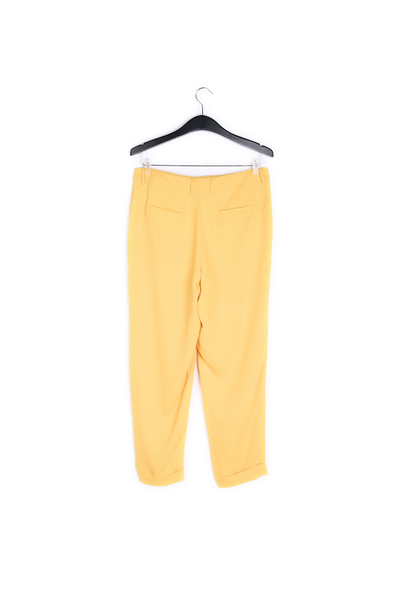 Yellow striped tapered pants RE—SSENTIEL | Essentiel second hand