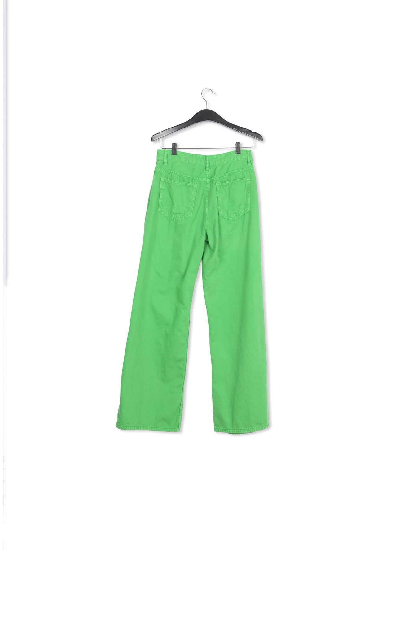 Green denim straight-leg jeans RE—SSENTIEL | Essentiel second hand