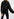Black high neck top with bead embellishments Faume - seconde main