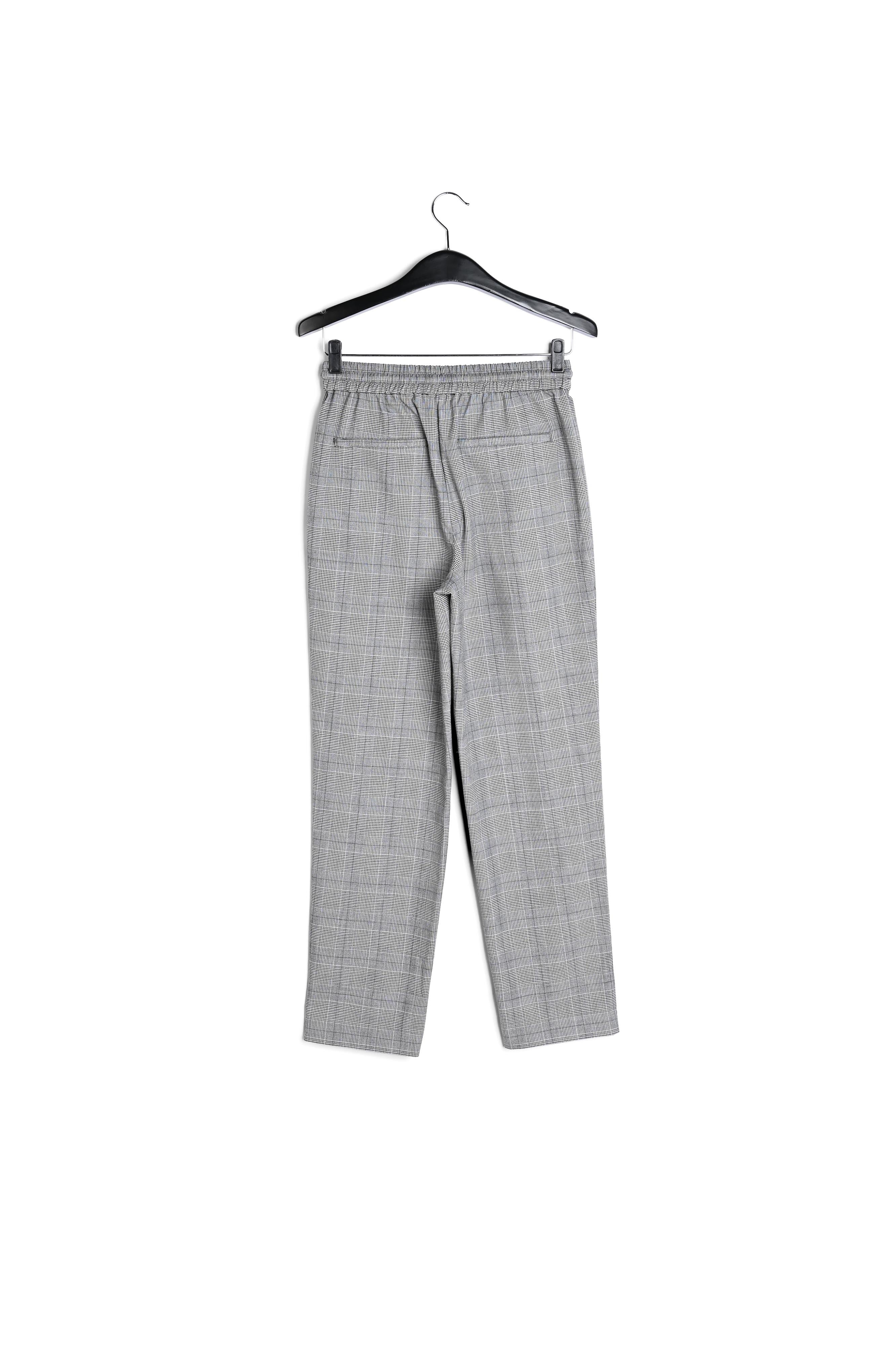 Grijze broek met ruitjesmotief RE—SSENTIEL | Essentiel second hand