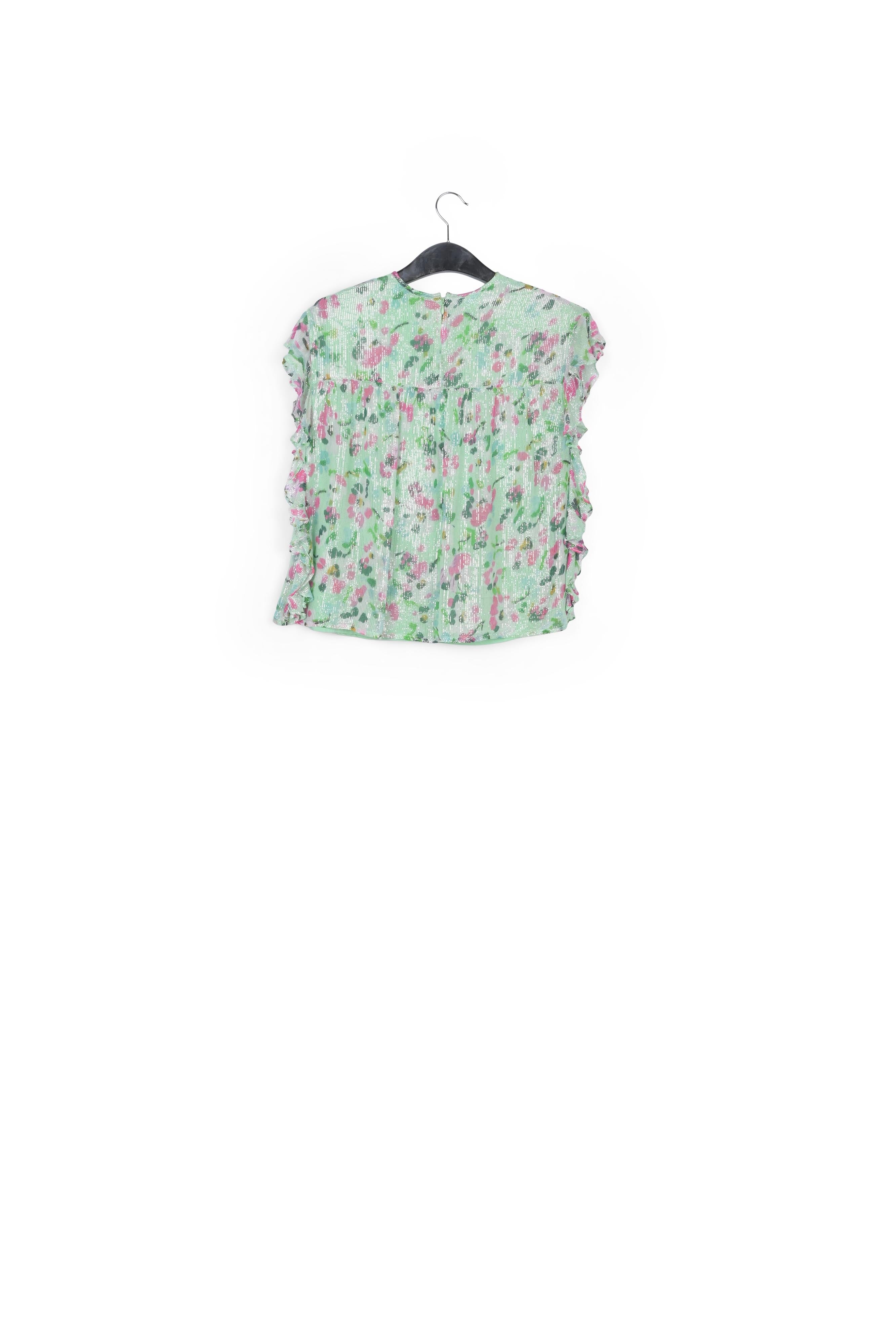 Mint green floral-print top RE—SSENTIEL | Essentiel second hand