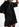 Mini robe noire rebrodée de paillettes Faume - seconde main
