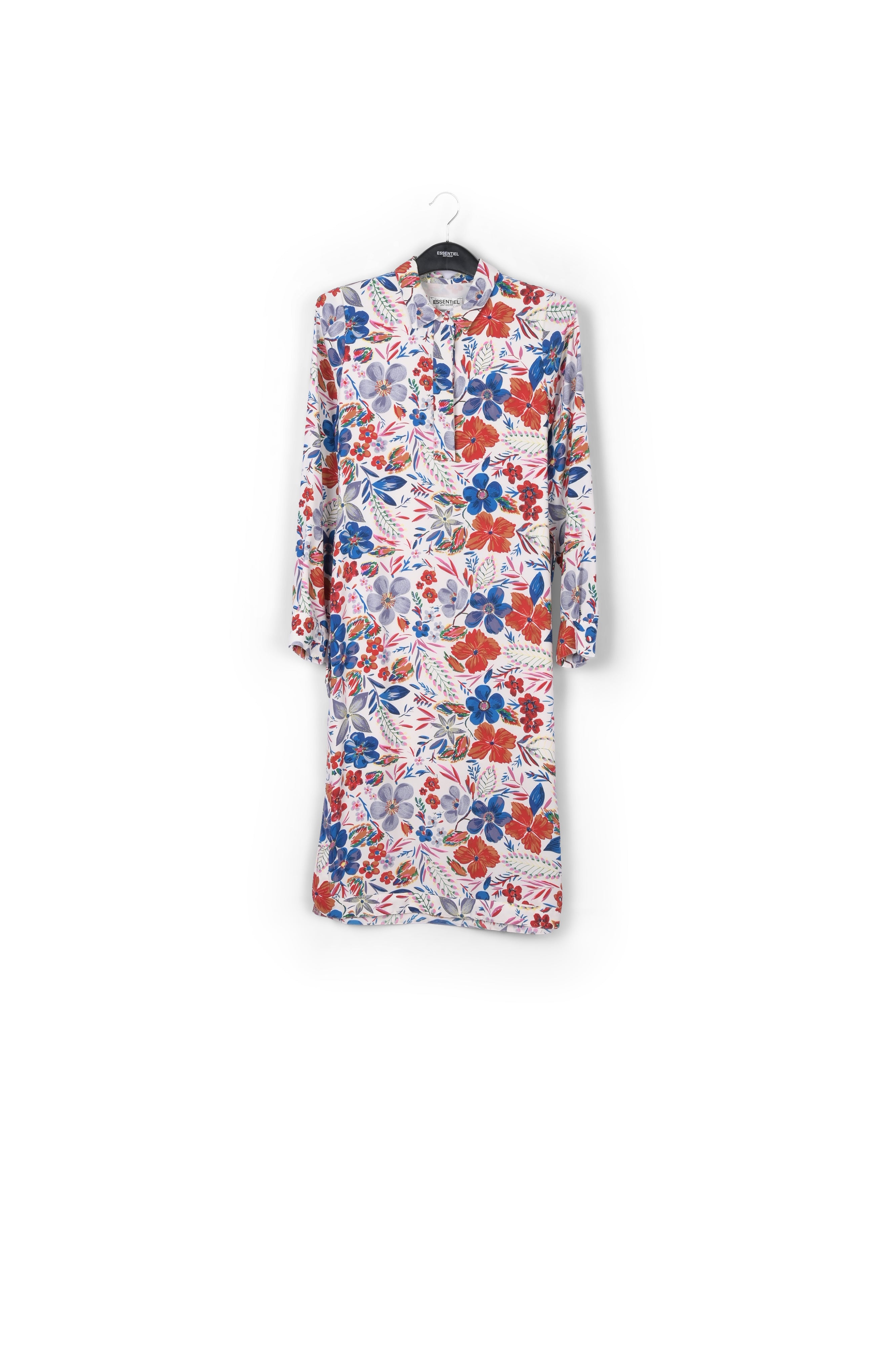 Off-white floral shirt dress RE—SSENTIEL | Essentiel second hand