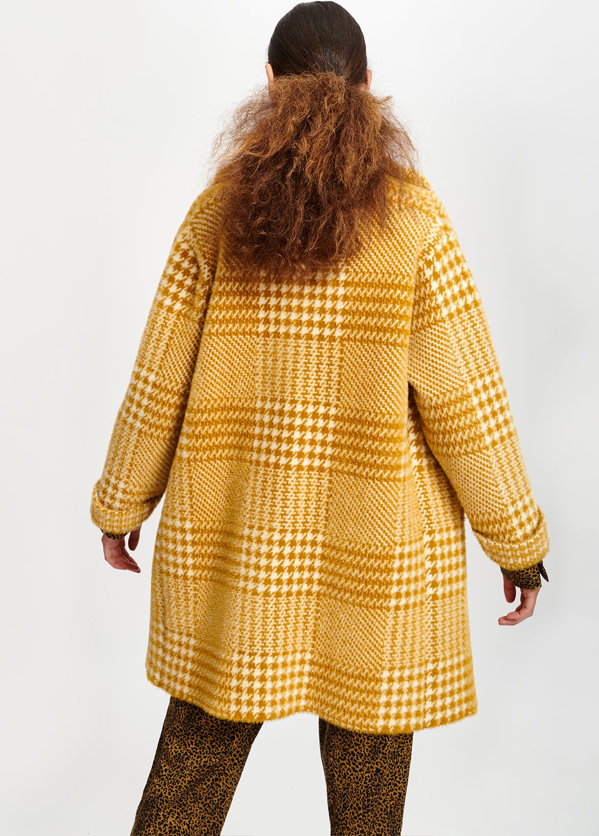Soft houndstooth coat RE—SSENTIEL | Essentiel second hand