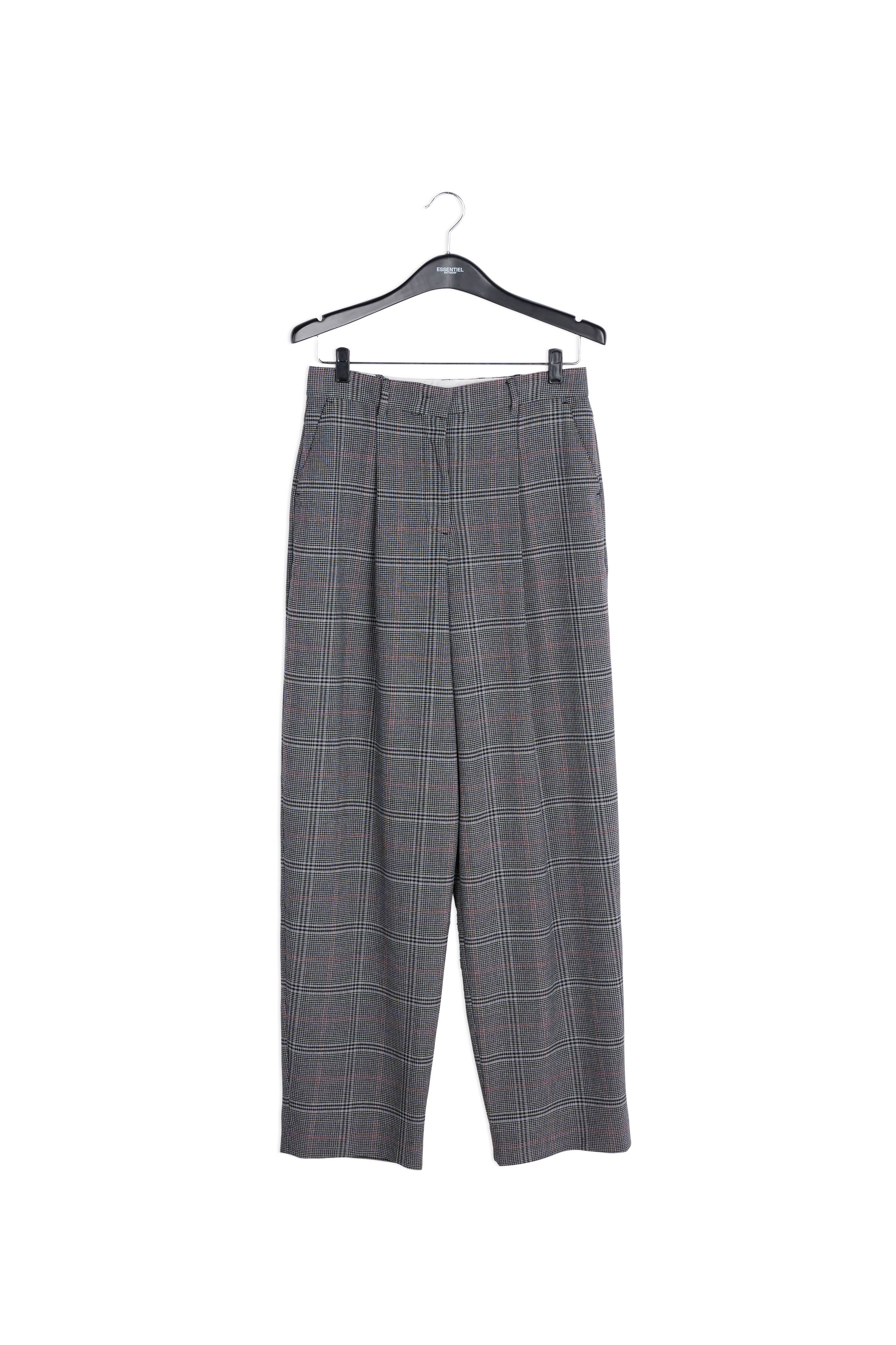 Short long gris à carreaux RE—SSENTIEL | Essentiel second hand