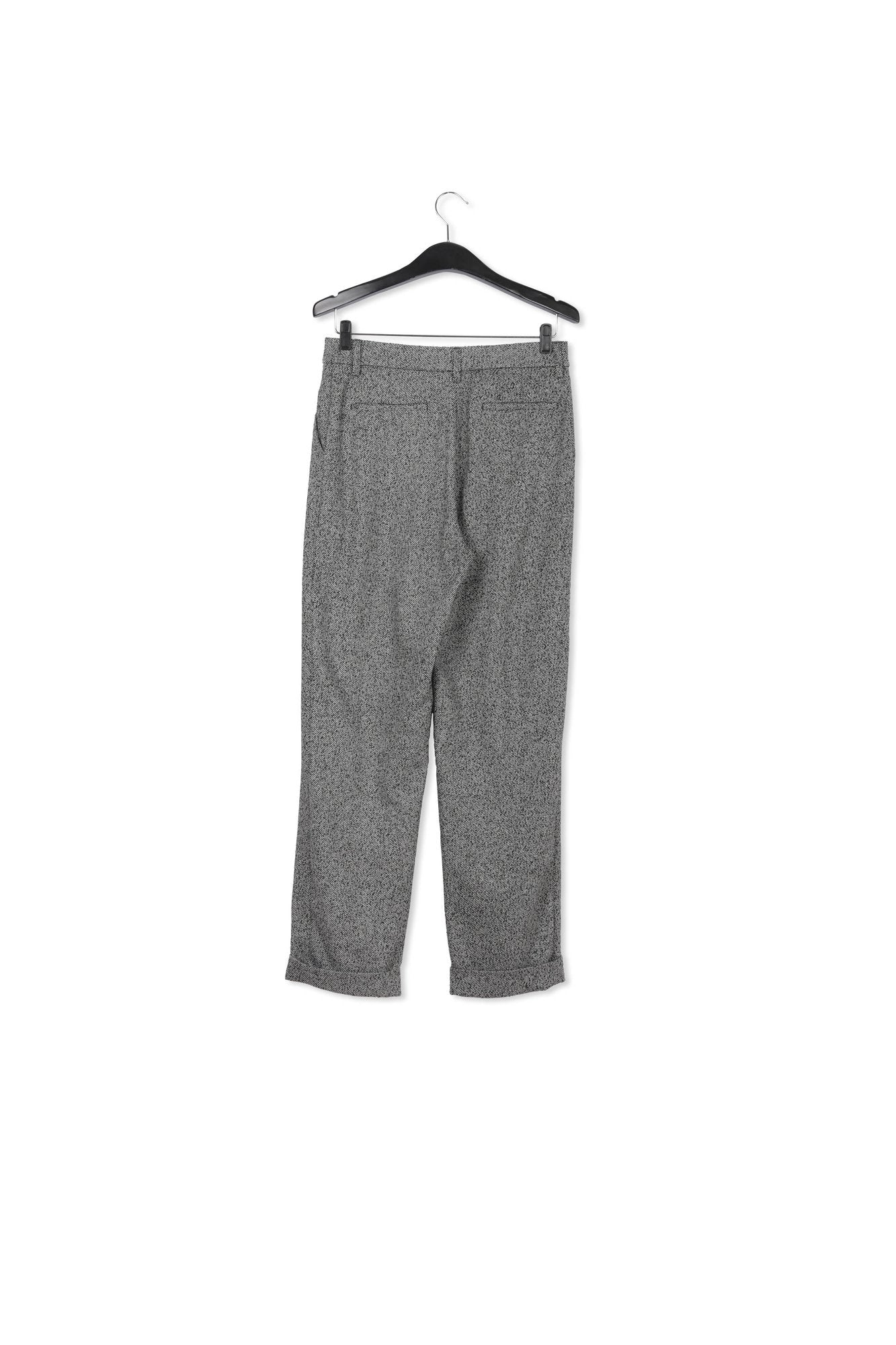 Grey mélange carrot-shaped pants RE—SSENTIEL | Essentiel second hand