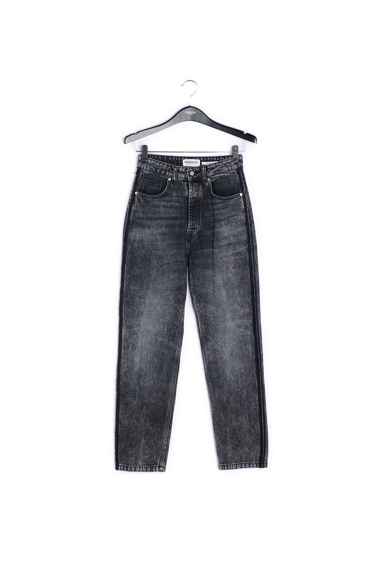 Dark grey straight leg jeans RE—SSENTIEL | Essentiel second hand