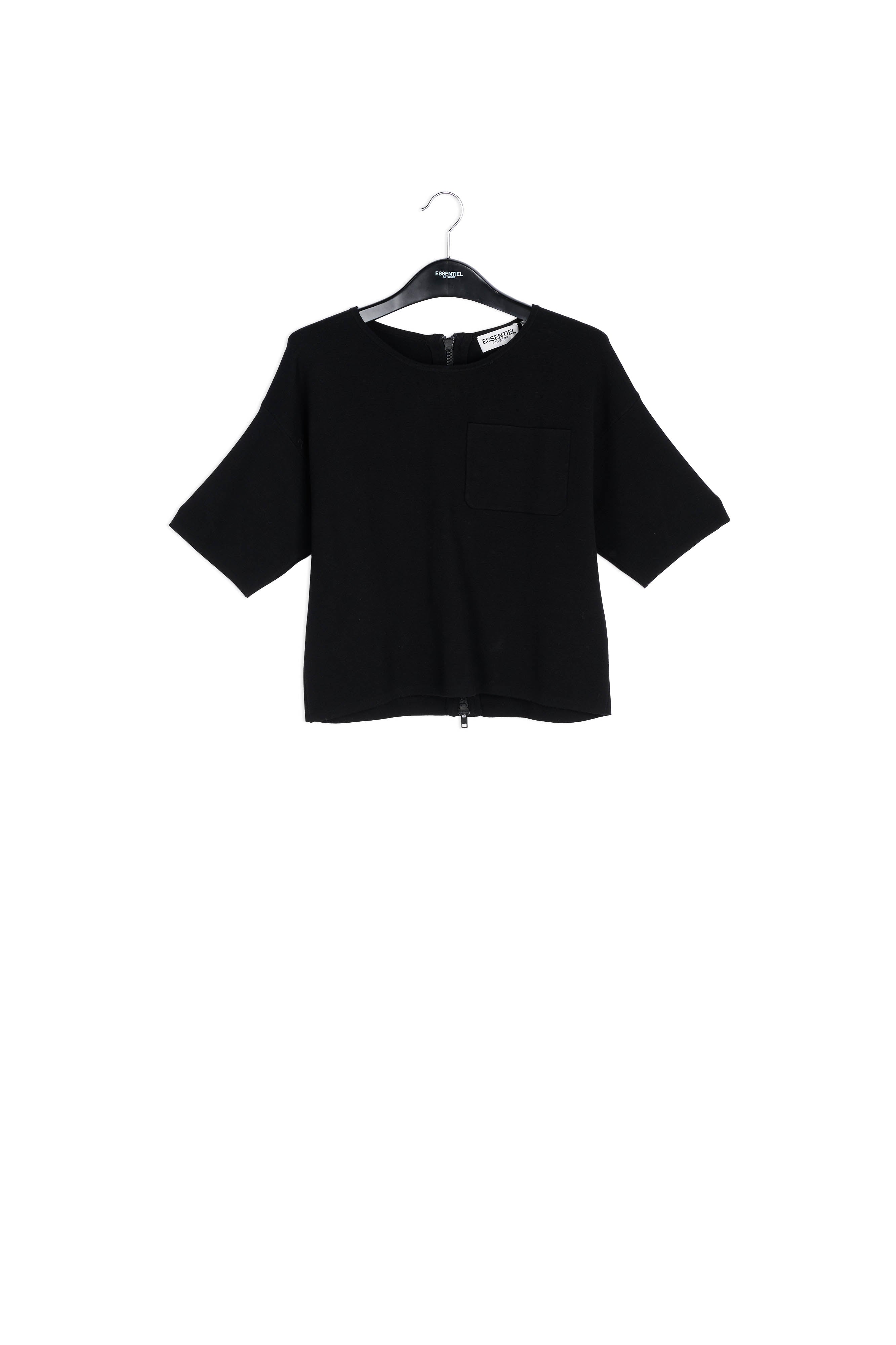 Black short-sleeved sweater RE—SSENTIEL | Essentiel second hand