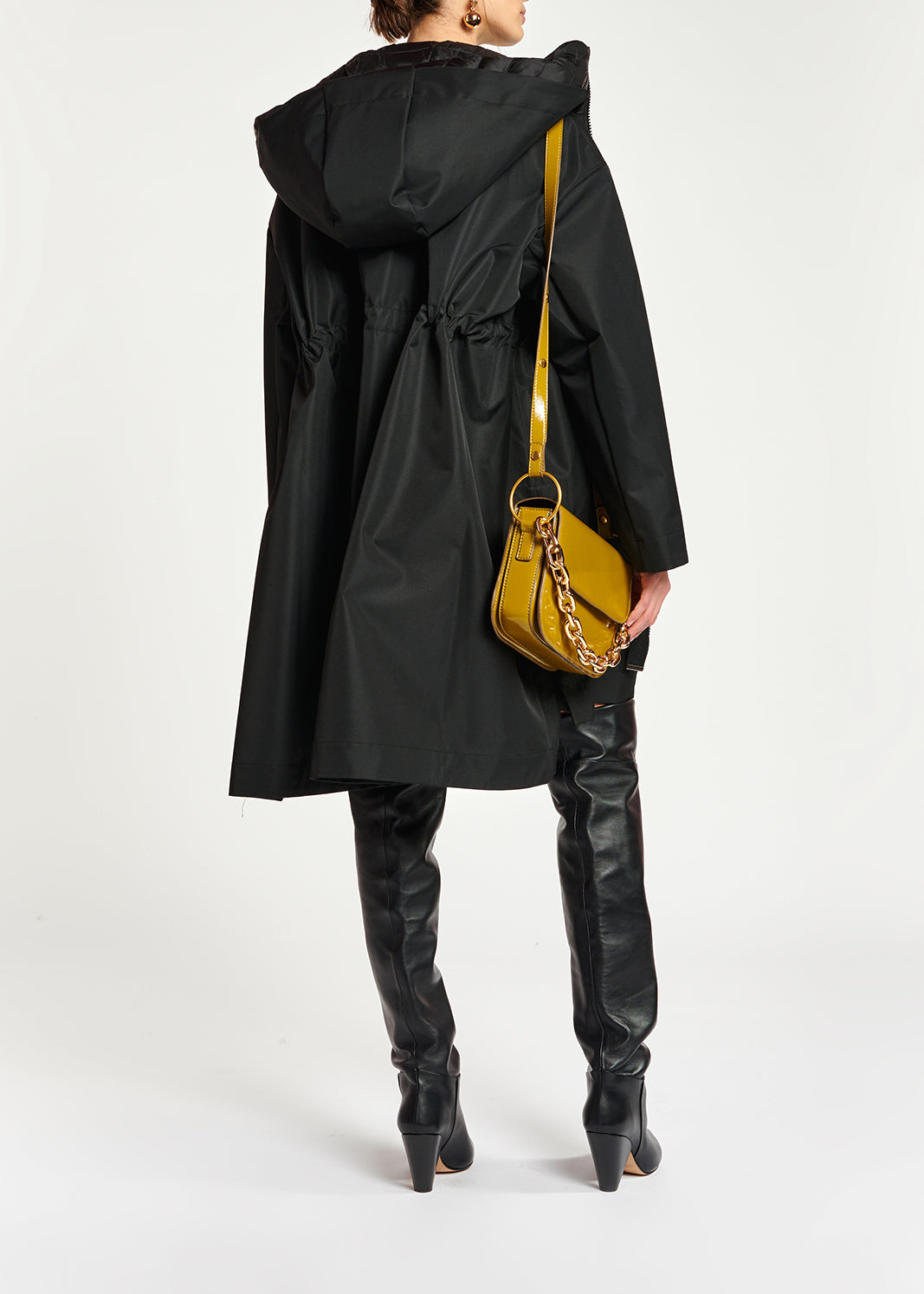 Manteau imperméable noir RE—SSENTIEL | Essentiel second hand